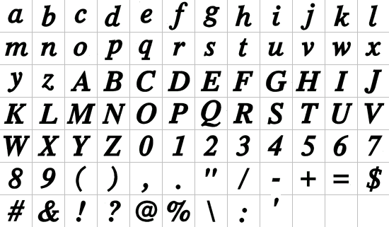 Alphabet 1 Full Font
