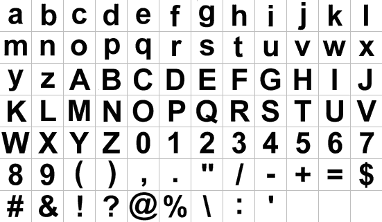 Alphabet 2 Full Font