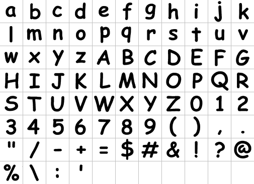Alphabet 4 Full Font