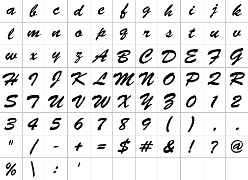 Alphabet 5 Full Font