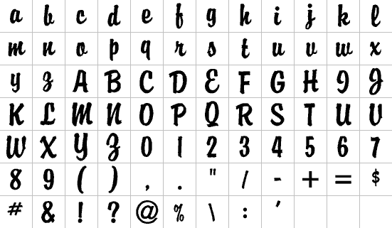 Alphabet 7 Full Font