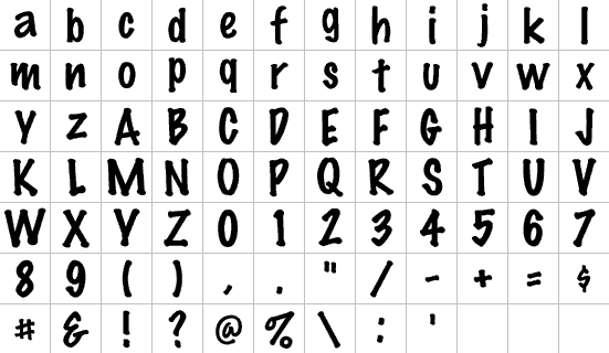 Alphabet 8 Full Font