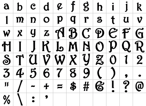 Alphabet 21 Full Font