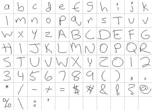 Alphabet 24 Full Font